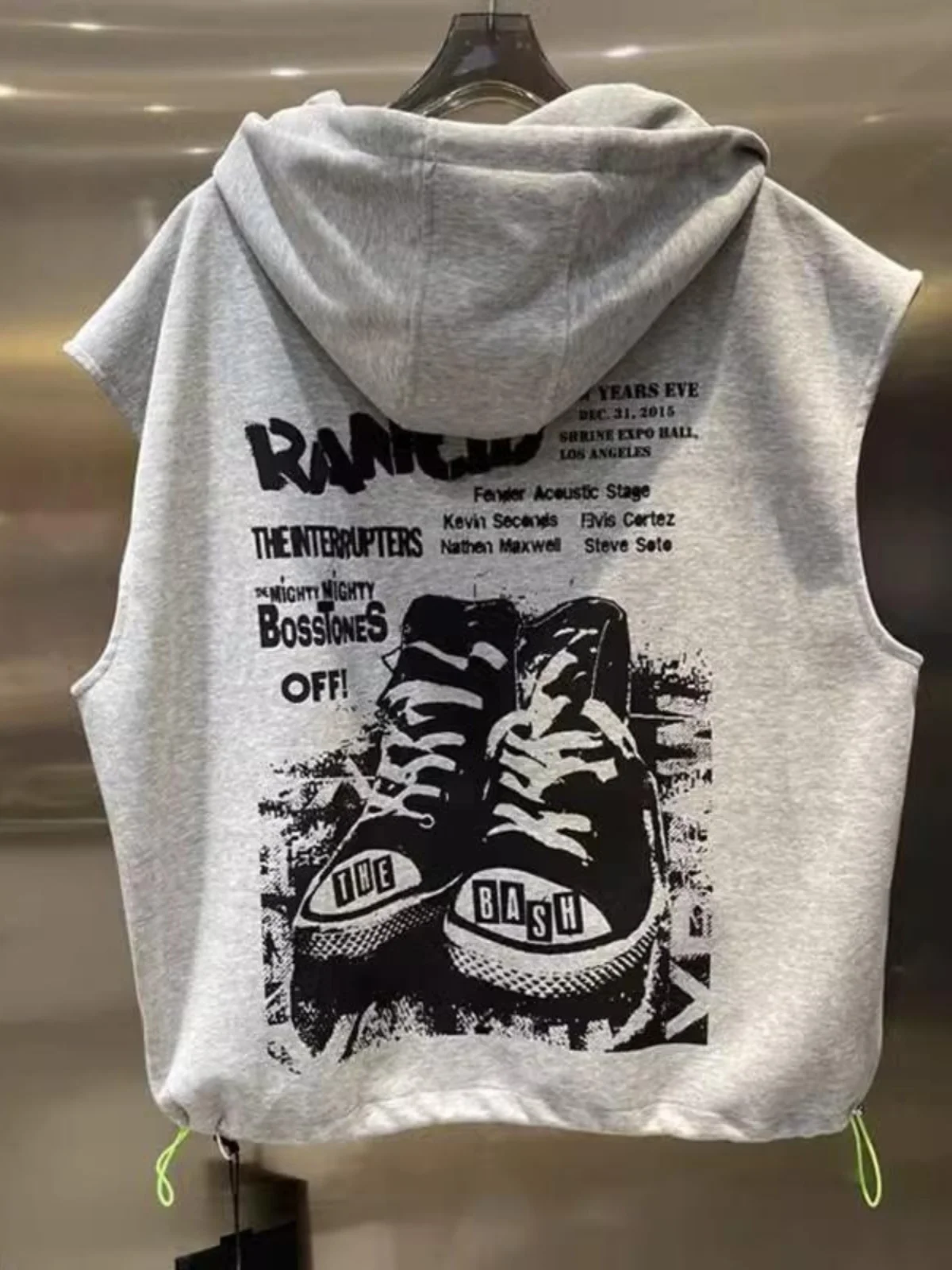 

Мужская летняя майка-безрукавка большого размера 300 Pou с капюшоном, спортивная, повседневная, свободного кроя, с декоративной молнией