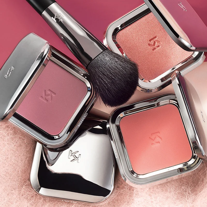 KIKO Unlimited Double Touch 2in1 Lip Gloss Multi-Purpose Cheek Blush Powder Natural Color Rendering Lasting Easy To Apply Color