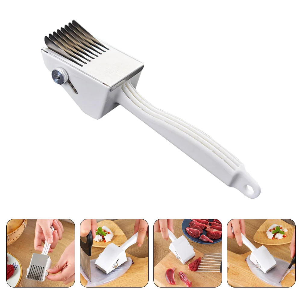 Squid Cutting Knife Kitchen Knives Restaurant Kidney Essentials Adjustable Accessory Abs Home Slicer Cuttlefish