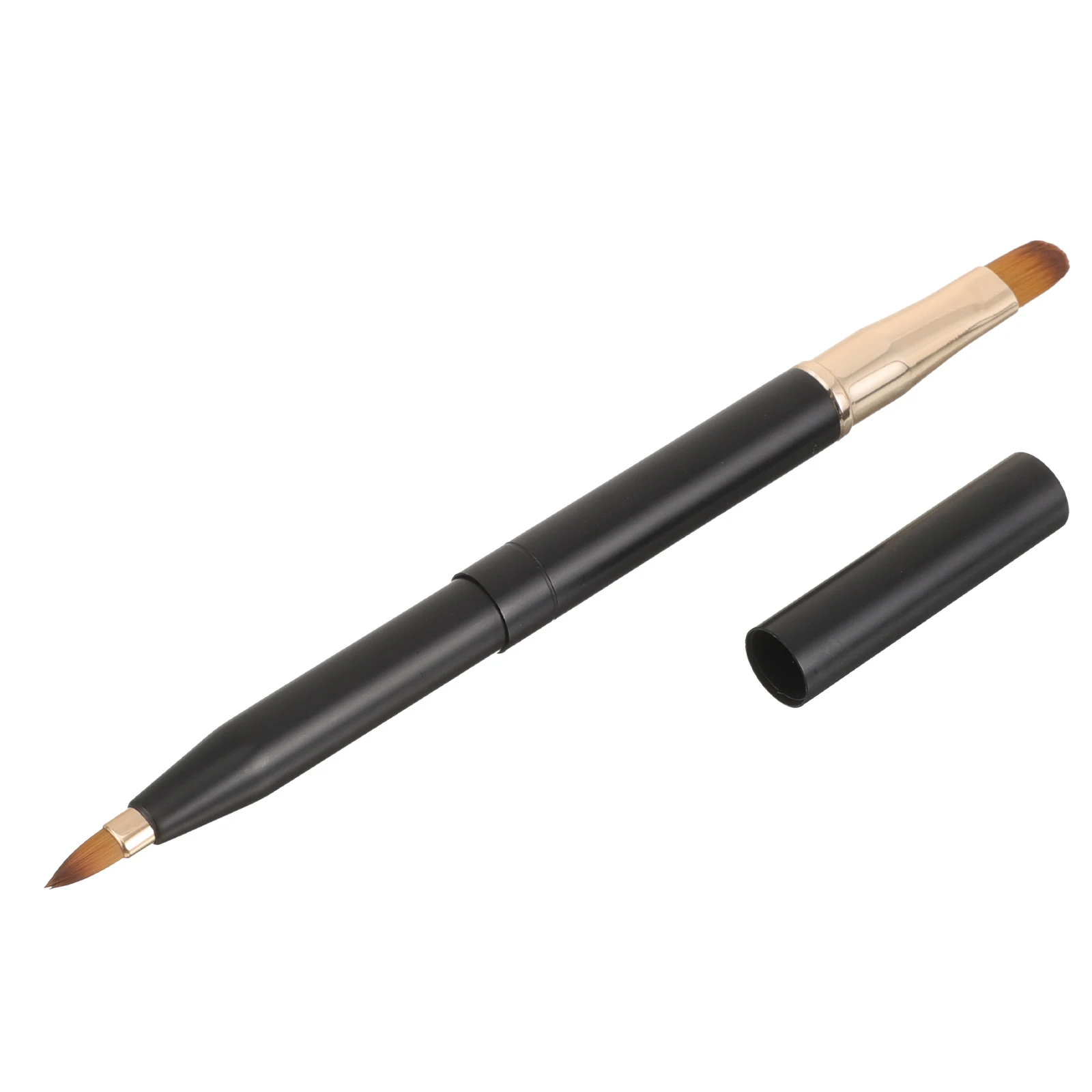 

Dual Ended Lip Brush for Lipstick Gloss Balm Cream Applicator Portable Smudge Proof Makeup Tool Brush Women Beauty