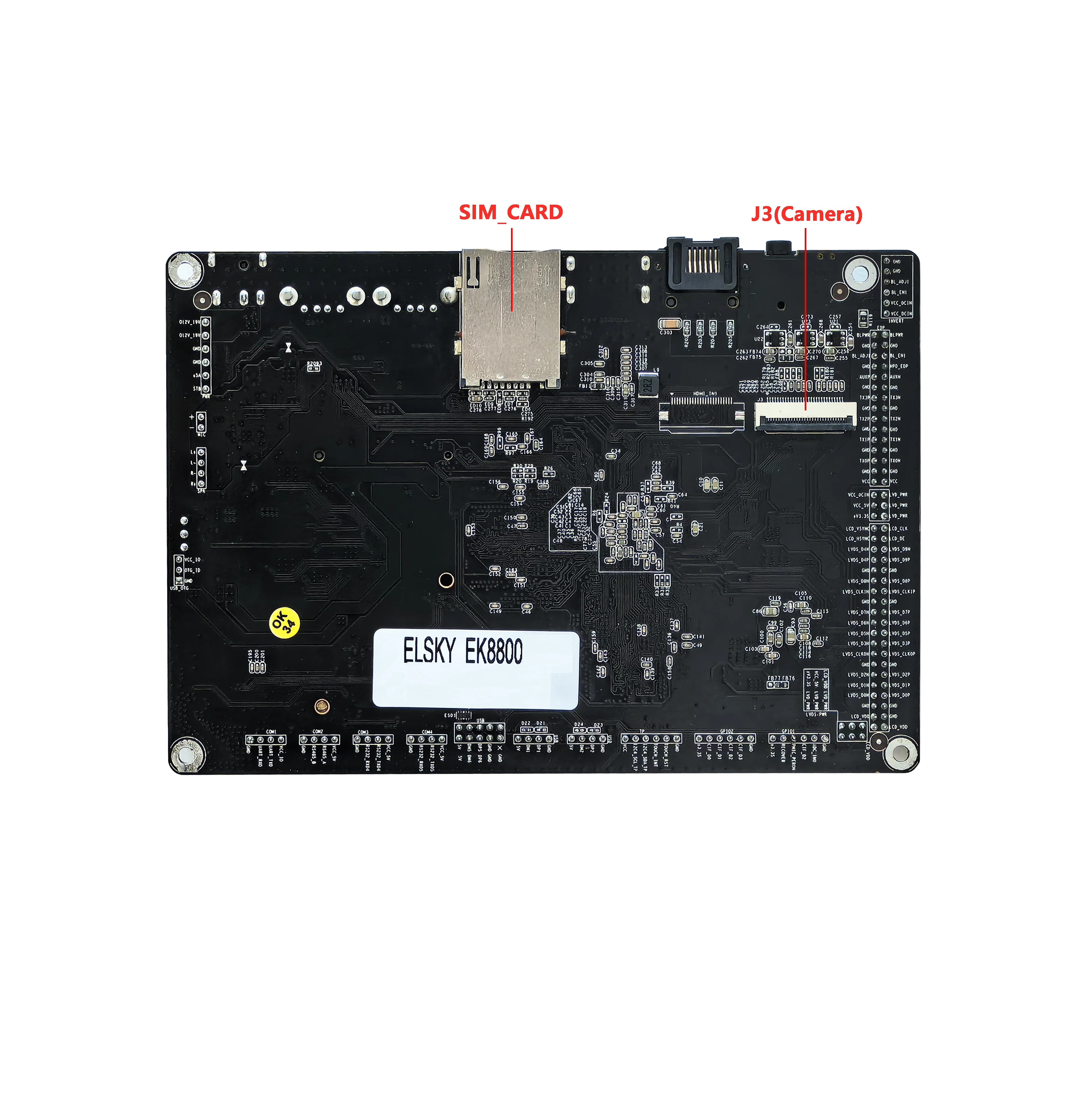 New FANLESS Android 7.1-11system Motherboard with 4com TP IR for Pc Support Rk3288 Blue_tooth Dual-band