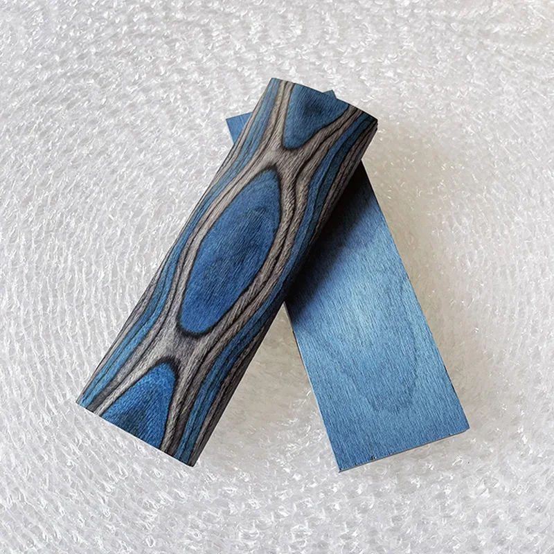 2pieces Technology Laminated Color Wood for Knife Handle Making Material DIY Handicraft Making Shank Grips Material 120x40x10mm
