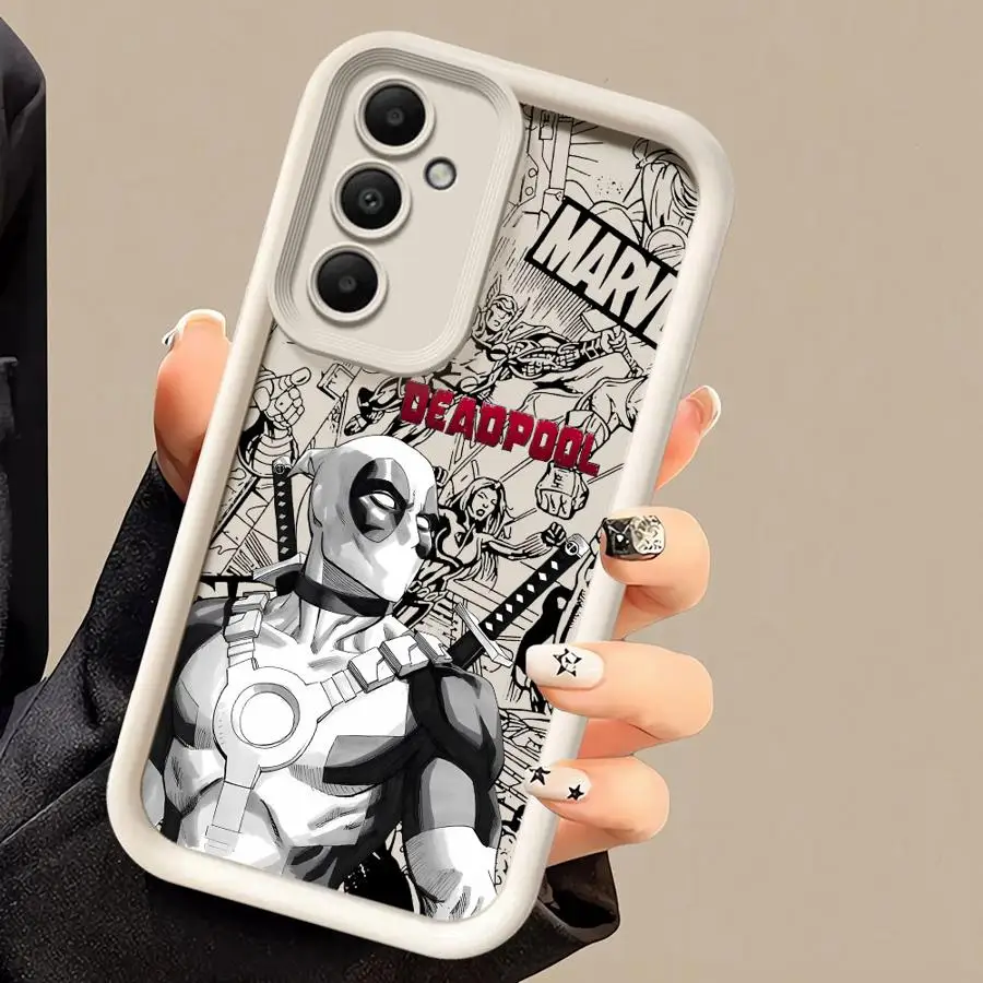 

Чехол для Samsung Galaxy A54 A52 A14 A53 A12 A13 A23 A71 A34 A51 A33 A32 A15 A22 Противоударный чехол из ТПУ для телефона Deadpool Cool Marvel