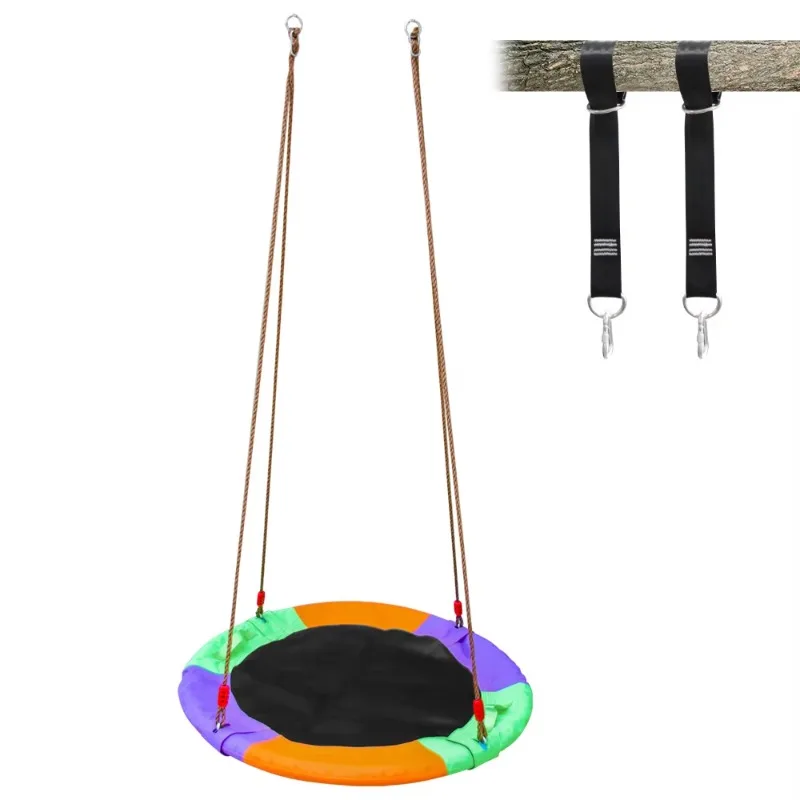 

Easy-to-assemble children's tea saucer tree swing waterproof tree swing backyard activities