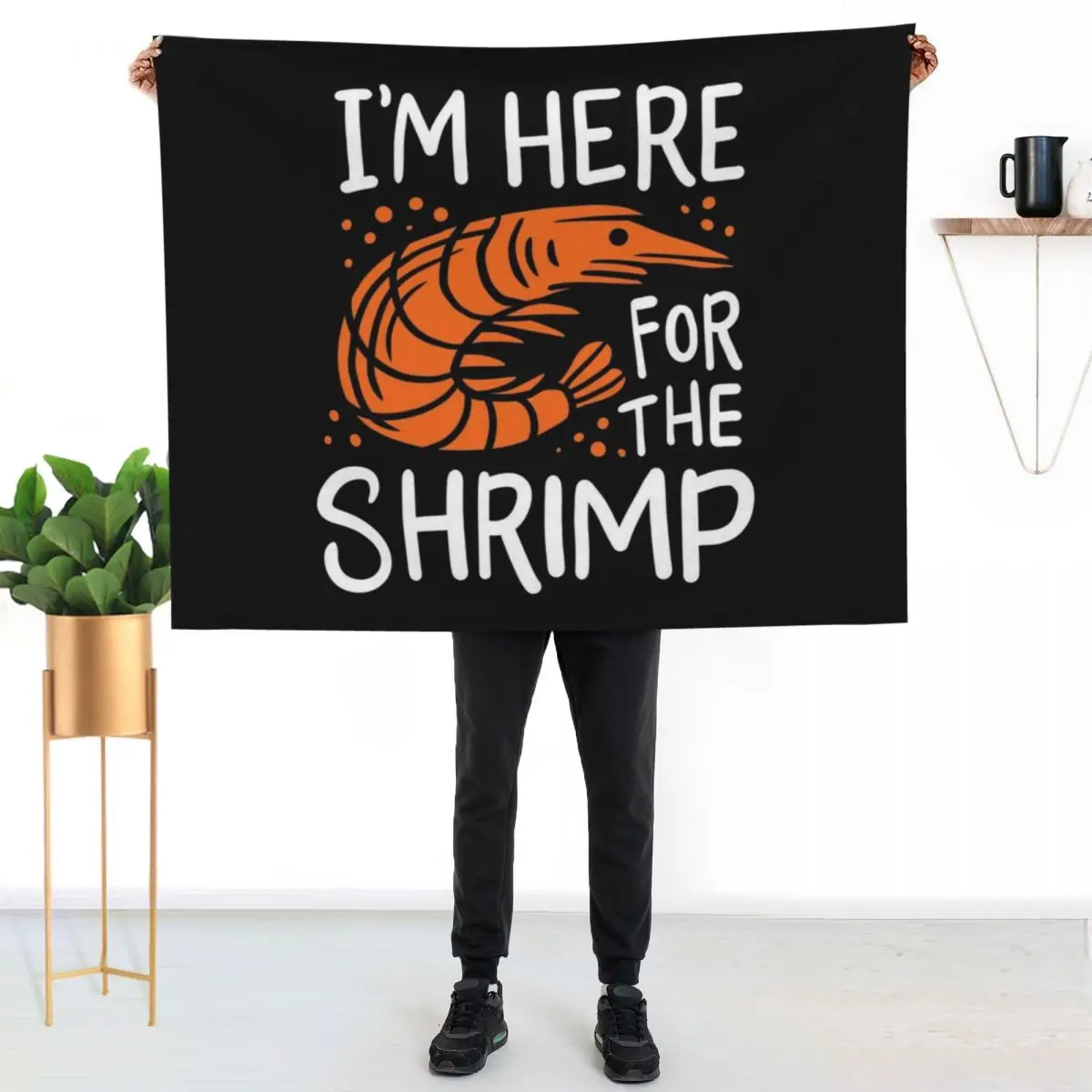 Shrimp Seafood Throw Blanket wednesday Flannel Softest Quilt For Decorative Sofa anime Blankets
