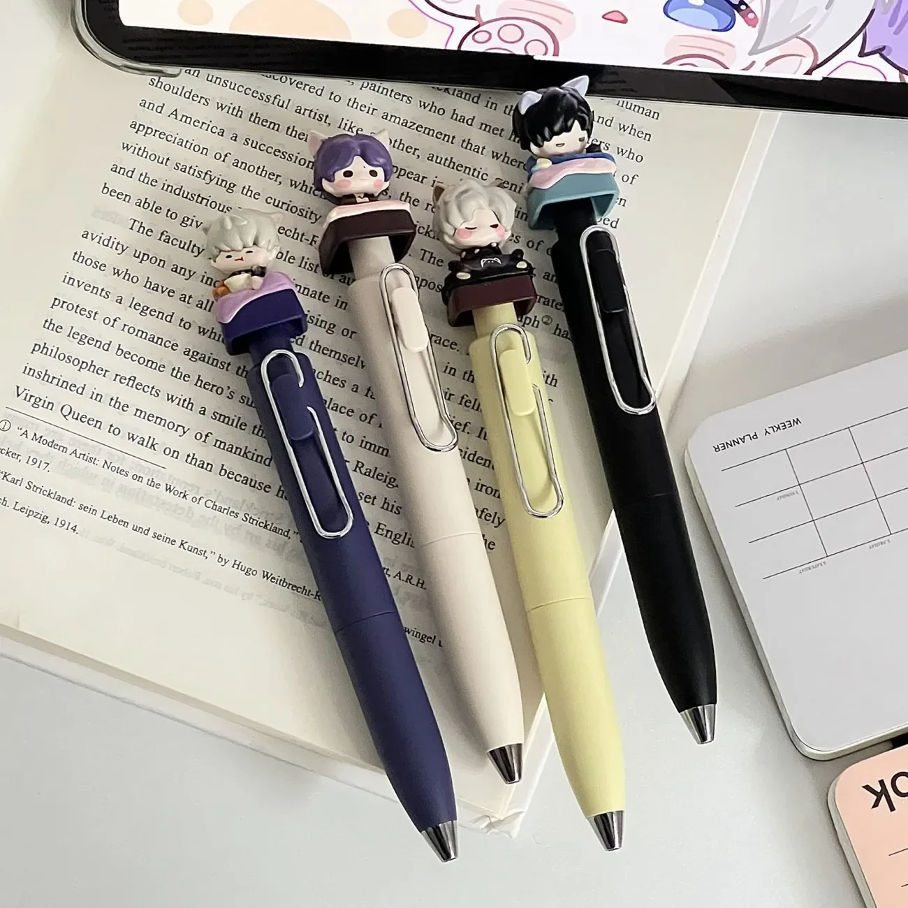 الحب والفضاء العميق Rafayel Zayne Xavier Sylus Caleb تأثيري أنيمي الكرتون Q نسخة الصحافة هلام القلم الكرة القلم اكسسوارات هدية