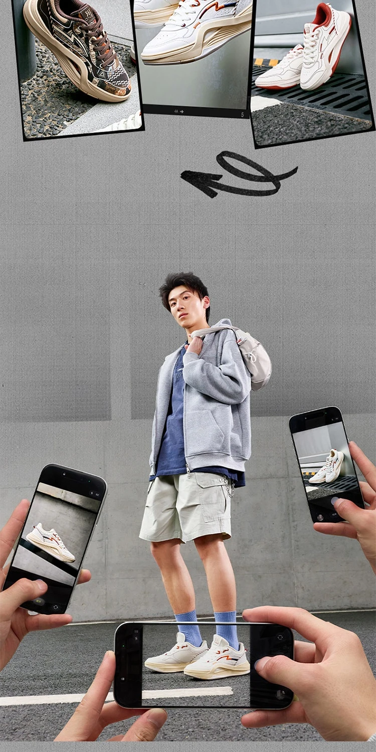 361 Degrees Dune 2.0 Leichtgewichtige Lifestyle-Sneaker für Herren, verschleißfest, stoßdämpfend, atmungsaktiv, mit weicher Sohle 672636617 – Detail 5