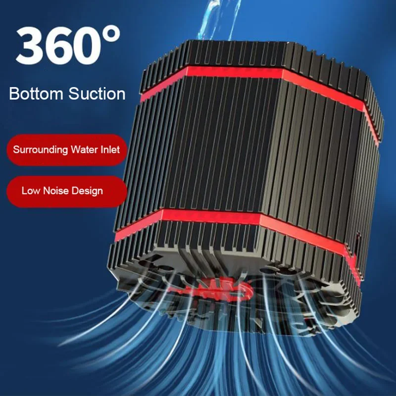 초저소음 수중 수족관 물 펌프, 분수 펌프 필터, 물고기 연못 탱크, 물 펌프 바닥 흡입, 220-240V, 7W, 10W 