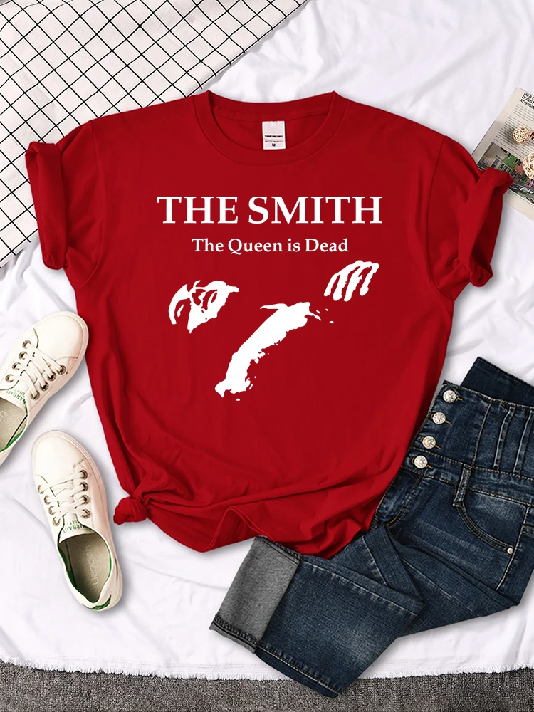 The Smith The Queen Is Dead T-Shirt Original Aesthetic Tee Tops Hip Hop Round Neck T-Shirts Loose Summer Breathablewomen Clothes