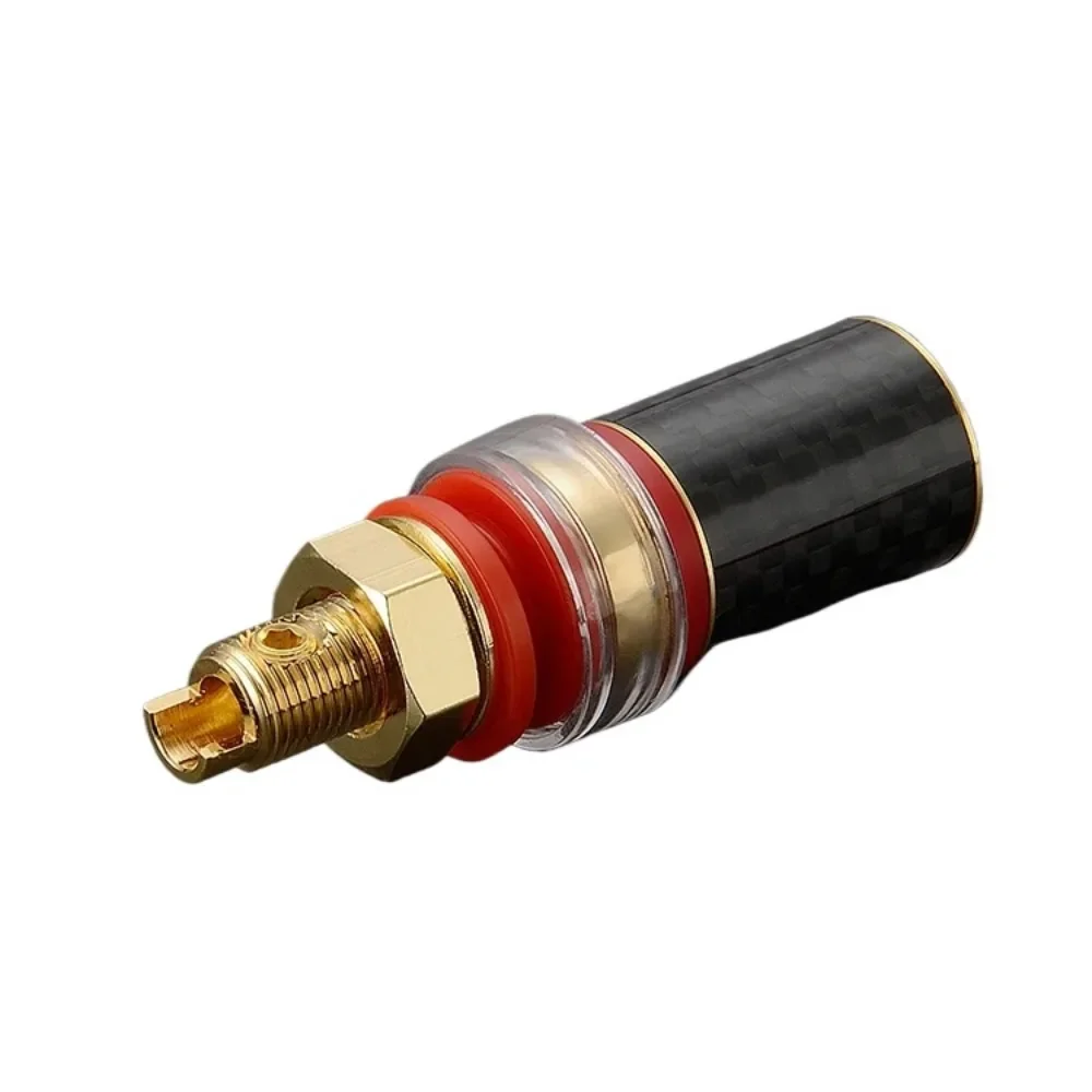 Viborg BP604G Rame puro Fibra di carbonio Placcato oro Binding post Terminale altoparlante amplificatore hifi