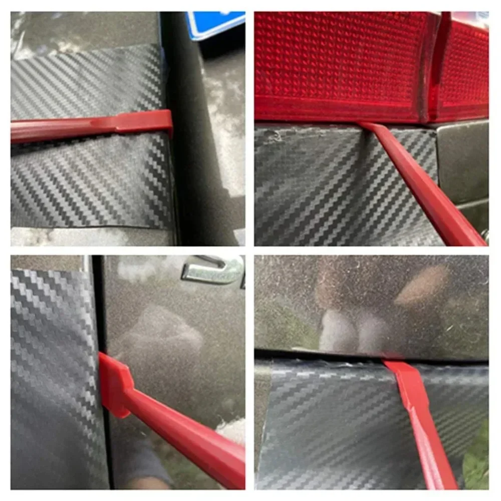 7 шт., красная автомобильная пленка, инструмент для виниловой пленки, инструменты для защиты автомобильной краски, пленка для обрезки краев, утилита