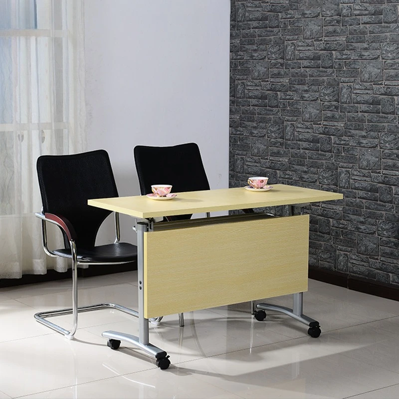 

Office double rollover folding table simple splicing long desk multi-functional staff training conference table