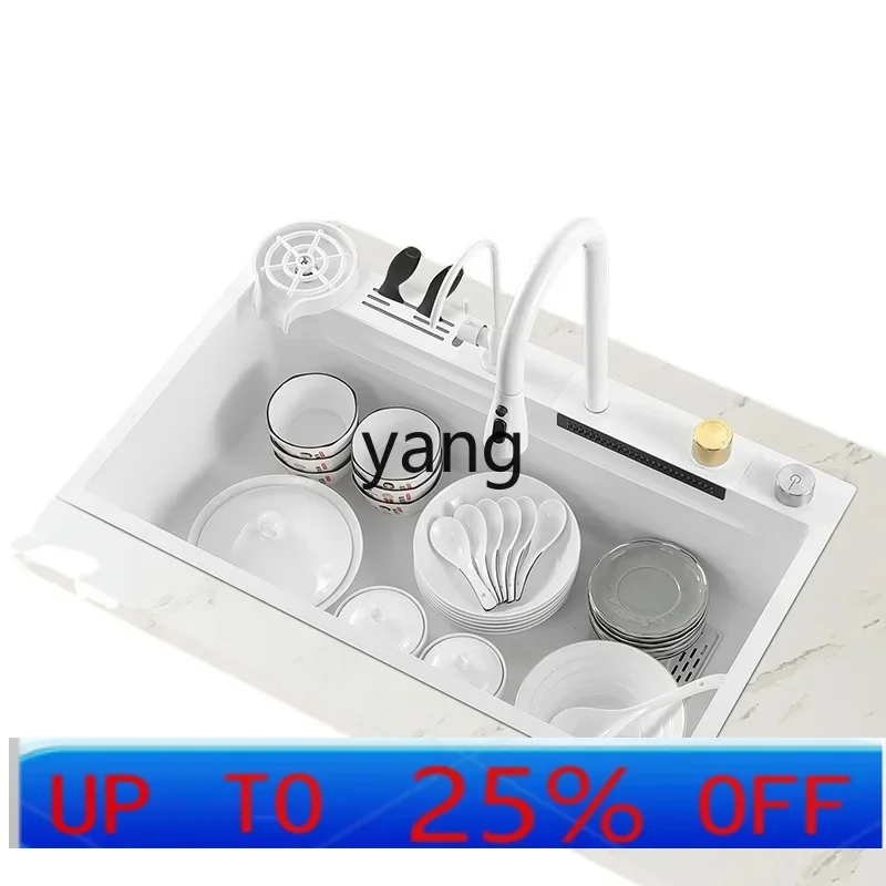 

lmm White Large Size Single Sink Kitchen Sink Undercounter Basin Stainless Steel Dishwashing Vegetables