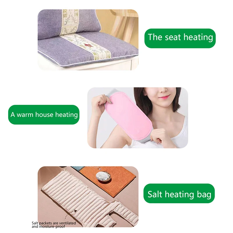 1Pc Cervical Vertebra Pillow Heating Pad USB Heating Wire Heating Mat 5V Electric Heating Element Non-Woven Film Heater Pad