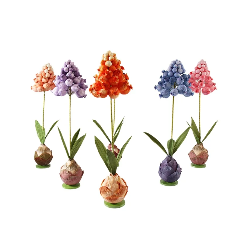 

Wedding props Giant hyacinth paper flower shopping mall shop window beautiful decoration wedding decoration floral arrangement