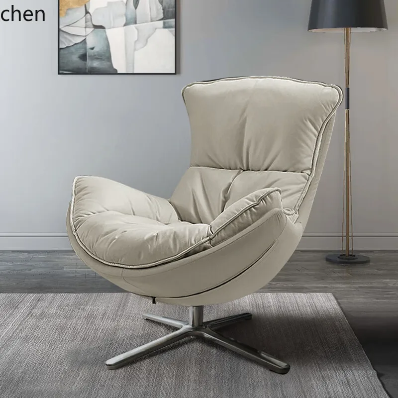 

QZT balcony rotating snail chair balcony leather lazy sofa leisure chair