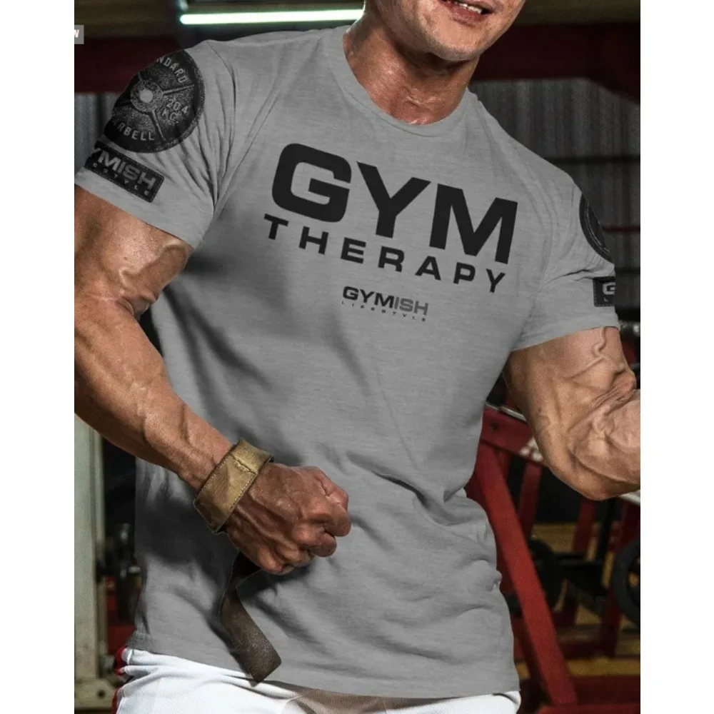 

New Trendy Gym Muscle Training T-shirt 2025 Men's and Women's Same Training Clothes Summer Sports Comfortable Top