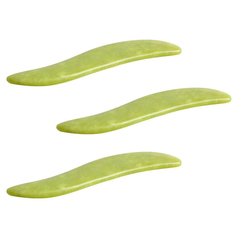 3 個のカシャマッサージボードスクレイピングツールスムーズエッジフェイスボディマッサージャーリンパデトックススクレイピングプレート耐久性