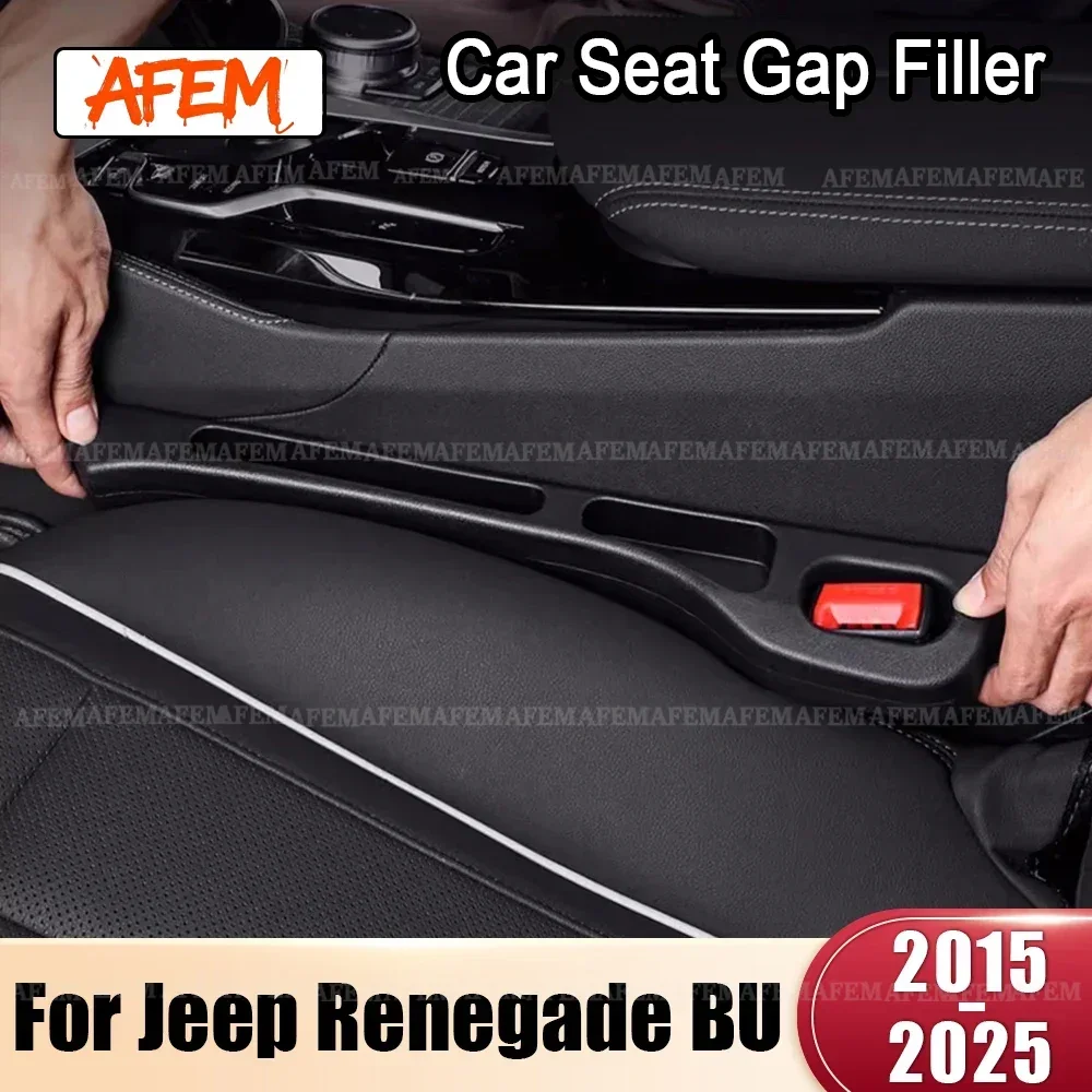For Jeep Renegade BU 2015 2016 2017 2018 2019 2020 2021 2022 2023 2024 2025 Car Seat Leak Proof Strips Side Seam Storage