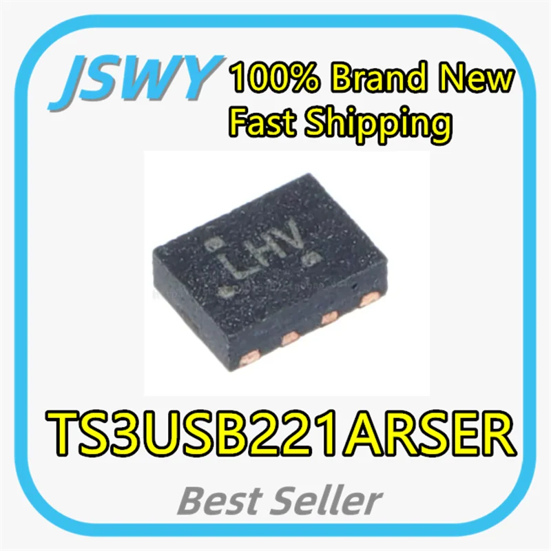 (10/100 pieces) TS3USB221ARSER Silkscreen LHV Surface Mount UQFN10 Multiplexer Switch Chip Brand New Electronics Fast Shipping