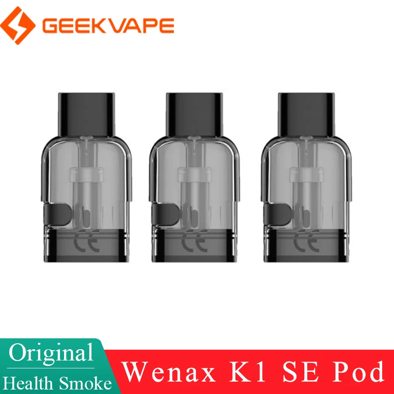 GeekVape-Wenax K1 Pod ، 2 مللي خرطوشة ، 0.8ohm ، 1.2ohm لفائف للسجائر الإلكترونية ، Wenax K1 SE Vape عدة ، الأصلي ، 3 قطعة لكل مجموعة