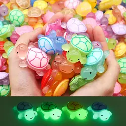 Mini luminous turtle resin crafts small ornaments decorative desktop decoration luminous turtle turtle fish tank mini decoration