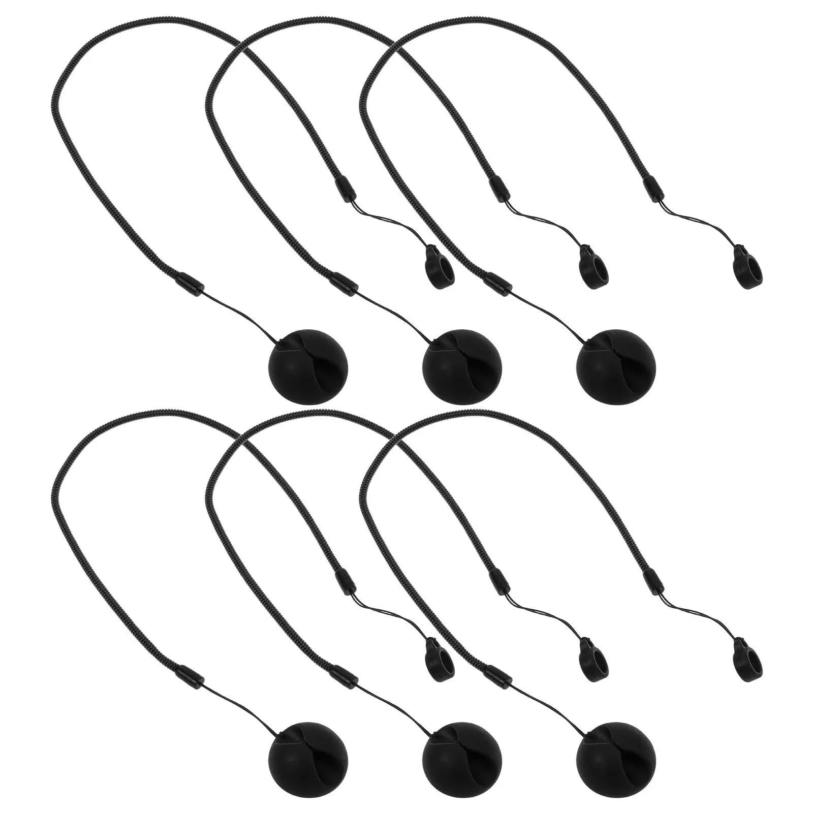 

6Pcs Retractable Stylus Leash Anti-Lose Elastic Tether with Spring Strap Silicone Inch Touchscreen Pen Strap for Tablet