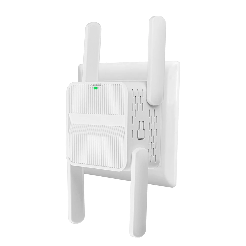 Wifi 6 repetidor extensor 1500mbps sem fio wifi extensor com porta ethernet wifi 6 amplificador 4*2dbi antenas amplificador de longo alcance