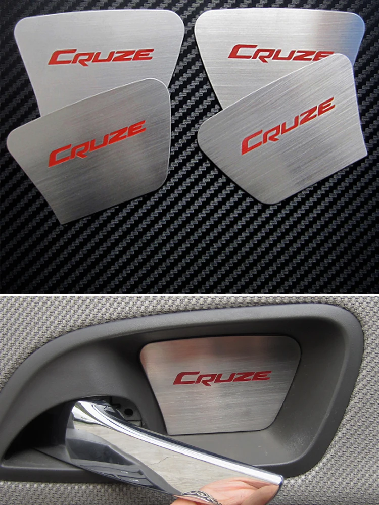 For Chevrolet Cruze 2009 2010 2011 2012 2013 J300 Stainless Steel Inside Door Handle Bowl Stickers Trim Car Accessories