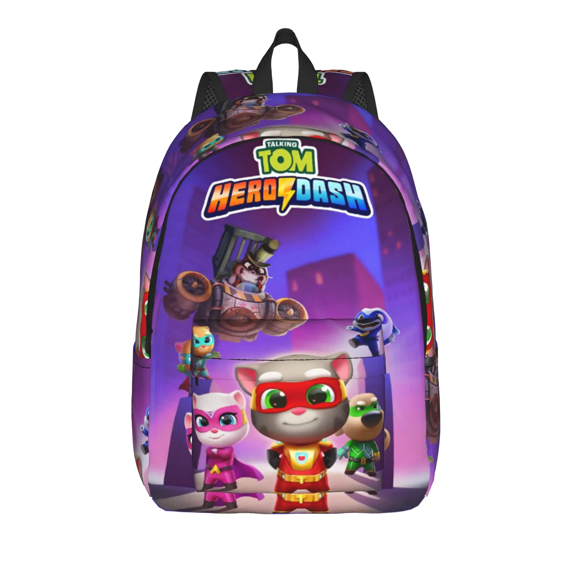 T-Talking T-Tom And F-Friends Backpack for Men Women Teenage High School Hiking Travel Daypack  College Canvas Bags Outdoor