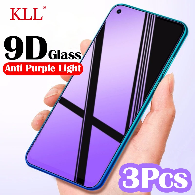 

3Pcs Anti Purple Light Tempered Glass for Xiaomi Redmi Note 9 10 11 8 7 6 5 12 Pro Screen Protector Poco X3 Nfc M3 F5 Pro Glass