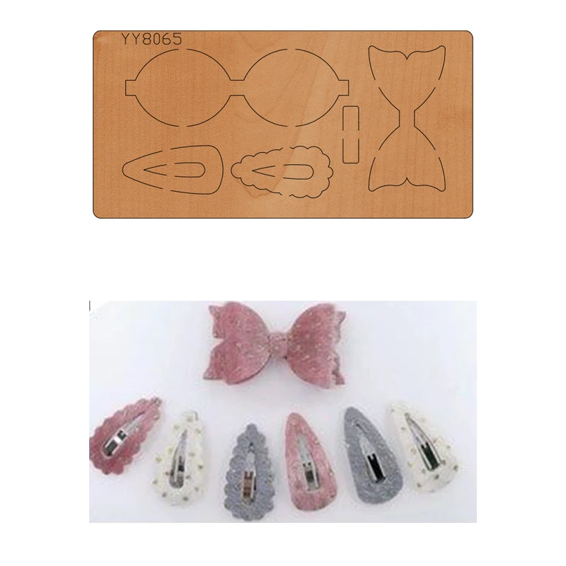 

hair pin /barrette /bobby pin /hair clip /hairpin mold knife model YY8065 is suitable for all cutting machines on the market