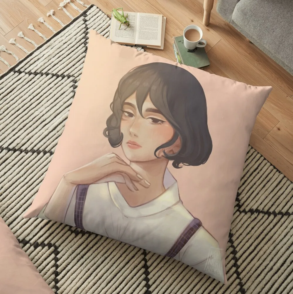 

Classy Mikasa PortraitFloor Pillow Cushions Home Decor Christmas Pillowcase