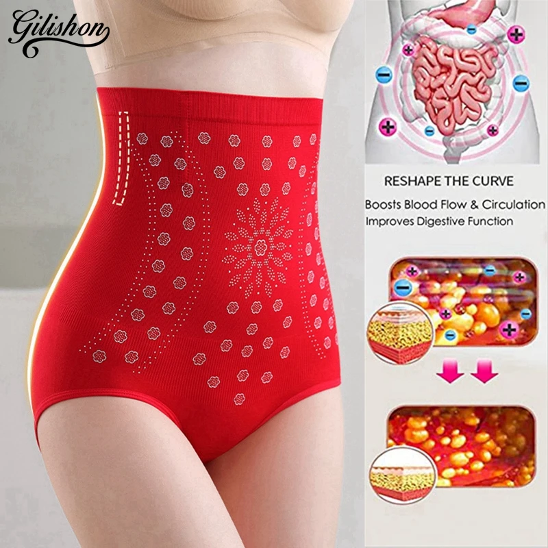 Women Shapewear Flat Belly Sheathing Panties High Waist Slimming Shorts Waist Trainer Ionstech Unique Fiber Restoration Shaper