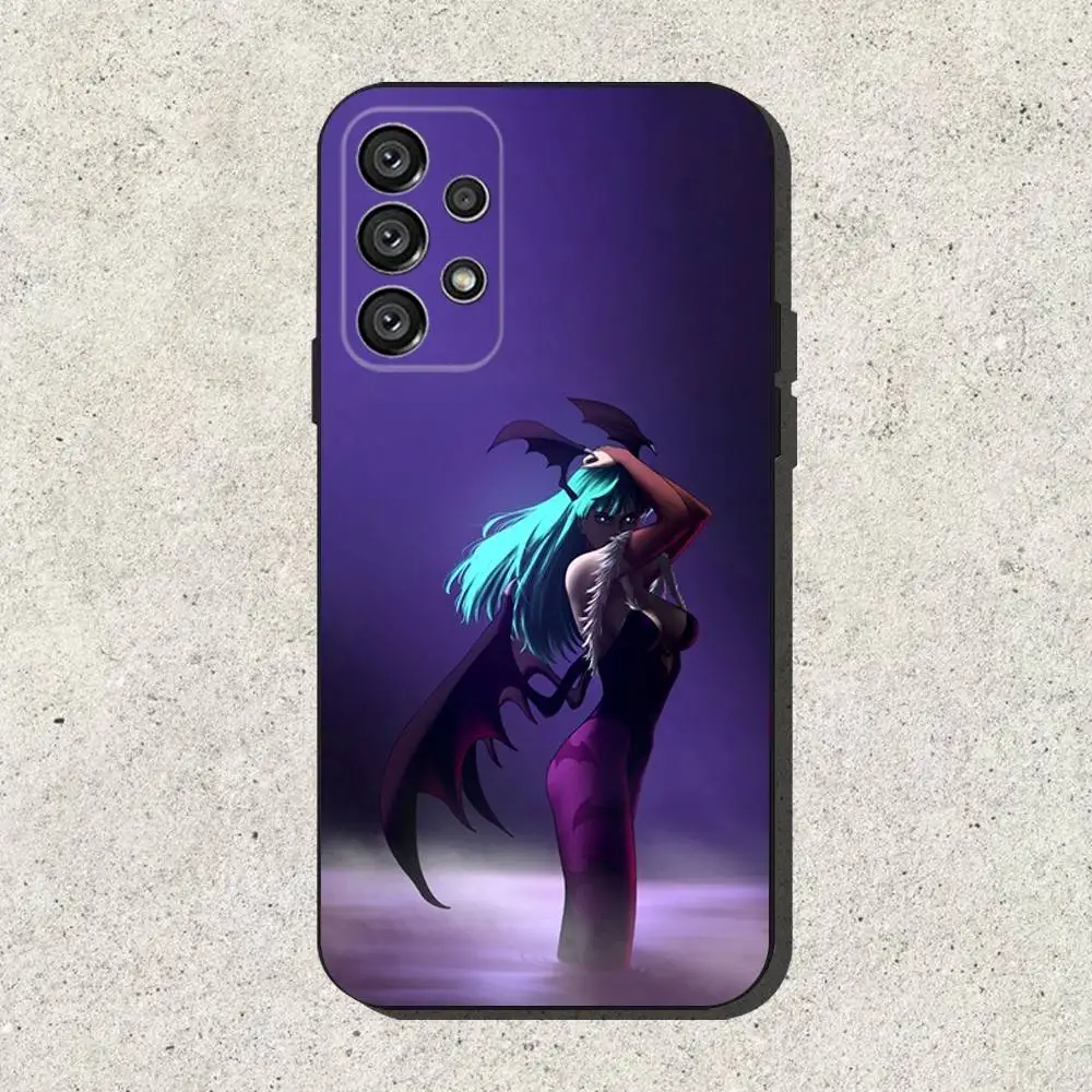 M-모리건 A-엔슬랜드 폰 케이스 삼성 S25, S24, S21, S22, S23, S30, 울트라, S20, 플러스, Fe, 라이트, 노트, 10, 9, 5G 블랙 커버