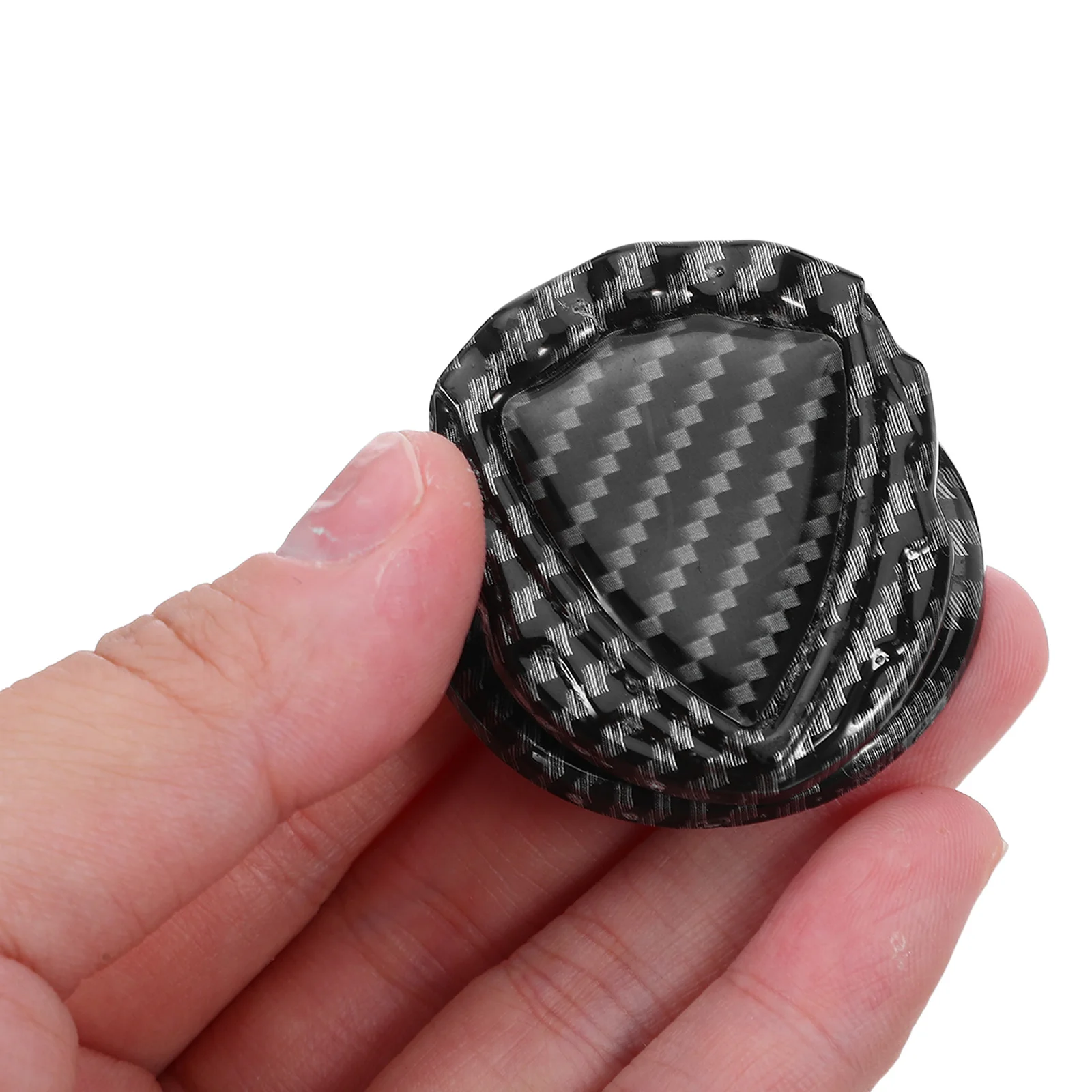 

Carbon Fiber Start Stop Button Cover Scratch Resistant Push Start Engine Protection Cover for Car Ignition Decorative Interior