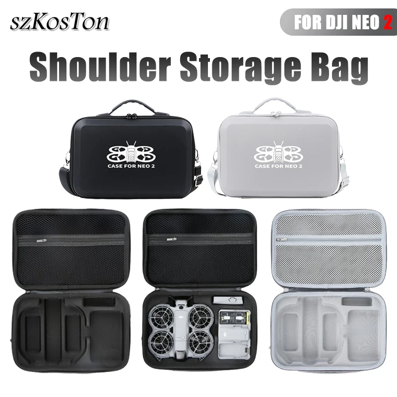 Für DJI Neo 2 Lagerung Tasche Wasserdichte Stoßdämpfende PU Schutzhülle Für DJI Neo 2 Tragbare Organizer Drone Zubehör
