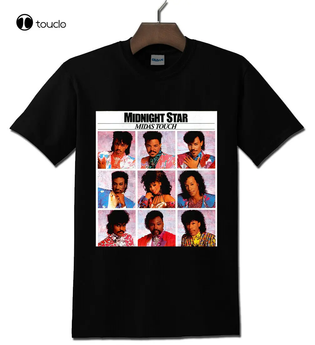 Midnight Star Soul Group Music Black T-Shirt Tee Shirt Custom Aldult Teen Unisex Digital Printing Fashion Funny New