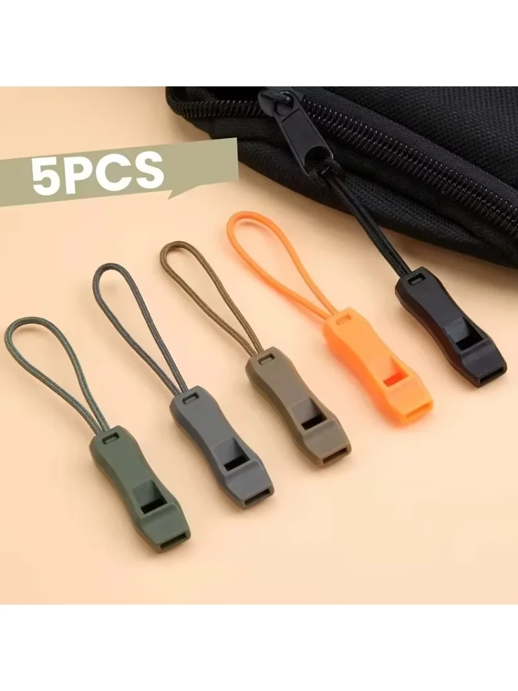 5pcs Diving Football Basketball Match Whistle Anti Loss Clip OutdoorCamping  Emergency Whistle