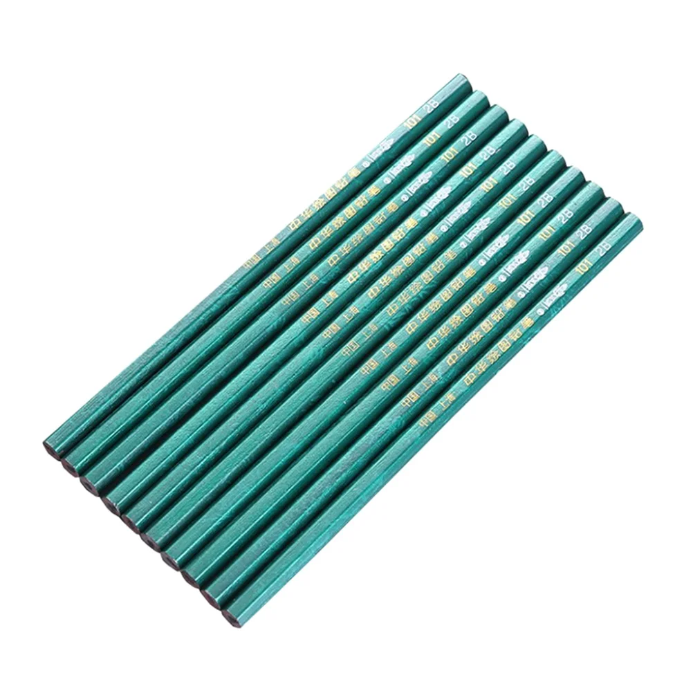 

10 Pcs Drawing Pencil Non-toxic Rainbow Writing Eco Friendly Recycled Wood Smooth Strong Tip Long Color Easy