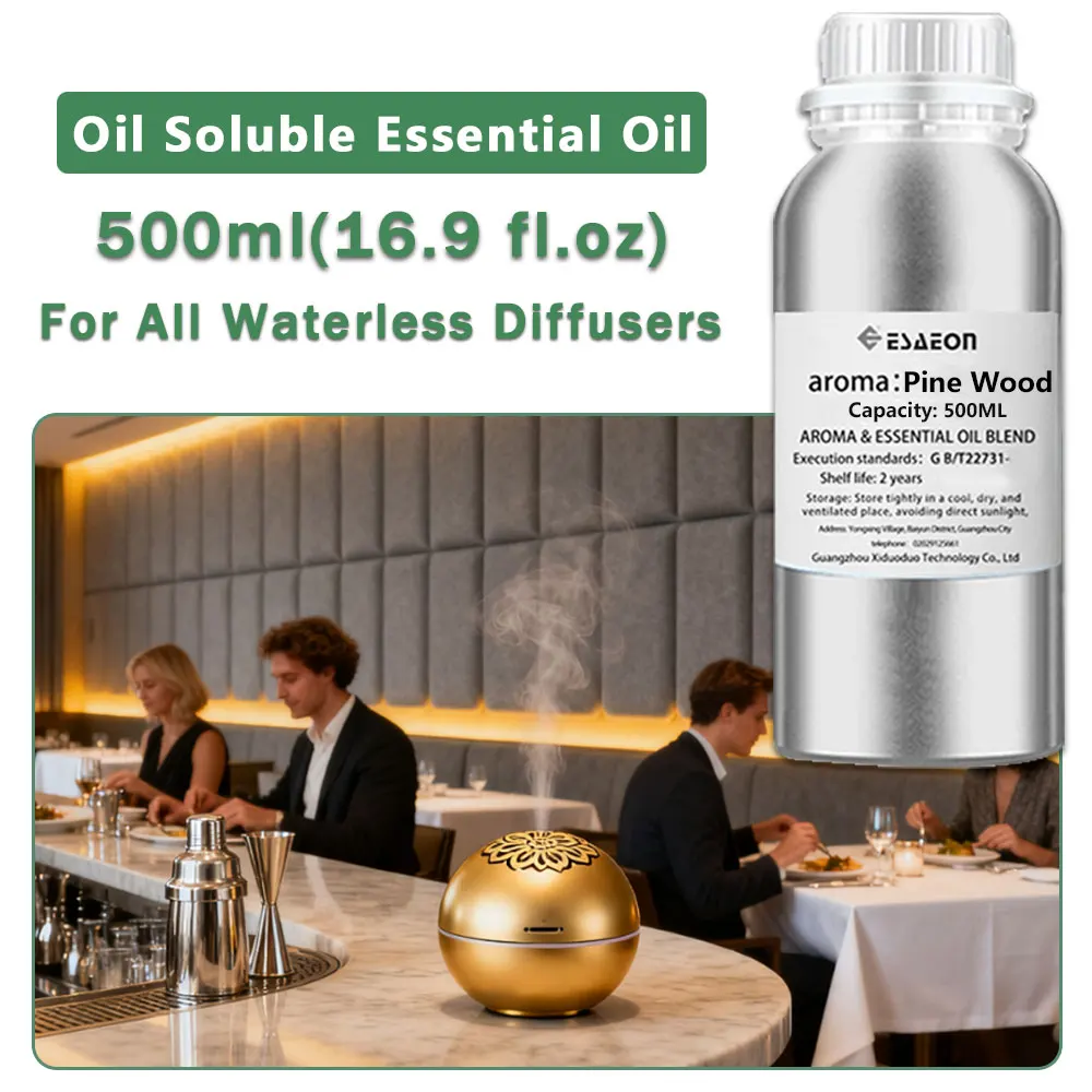 ESAEON Hotel Fragrance Diffuser Essential Oil - For Waterless Aromatherapy Machines, Pine Wood/Ritz-Carlton - 500ML (16.9 fl.oz)