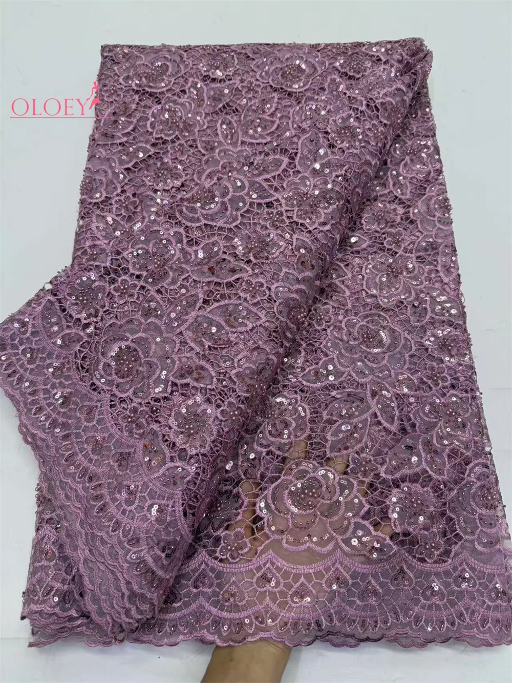 

Hot Sale Africa Lace Fabric High Quality Embroidery Organza Lace With Beads Sequins Party For Wedding Dress