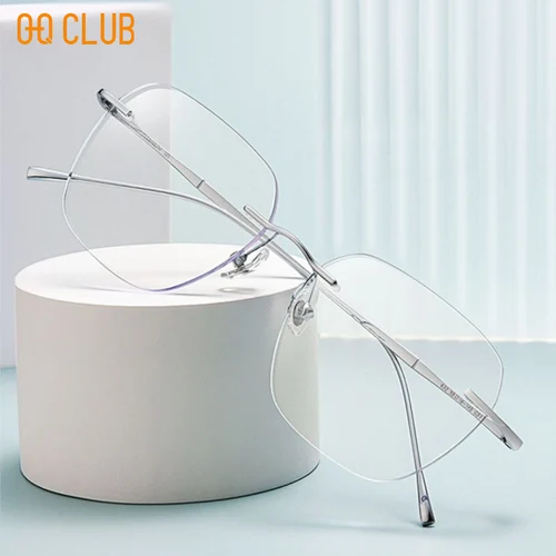 OQ CLUB-gafas fotocromáticas de titanio para miopía, estilo masculino, montura de gafas superligera para mujer, lentes de sol para leer