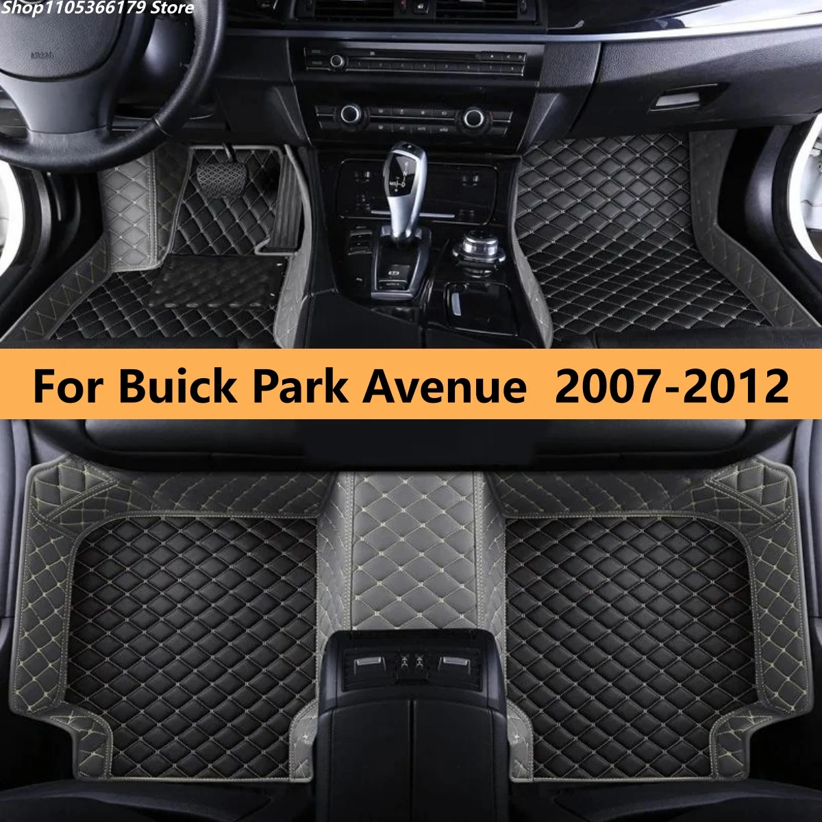 

Автомобильные коврики для Buick Park Avenue 2007-2012 годов выпуска, полный комплект для переднего и заднего рядов, ковровые накладки на пол.