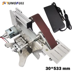 Electric Sander Machine 220V 110V Mni Belt Sander Grinding sharpening machine Power Belt Disc Polishing Tools Mini Sander