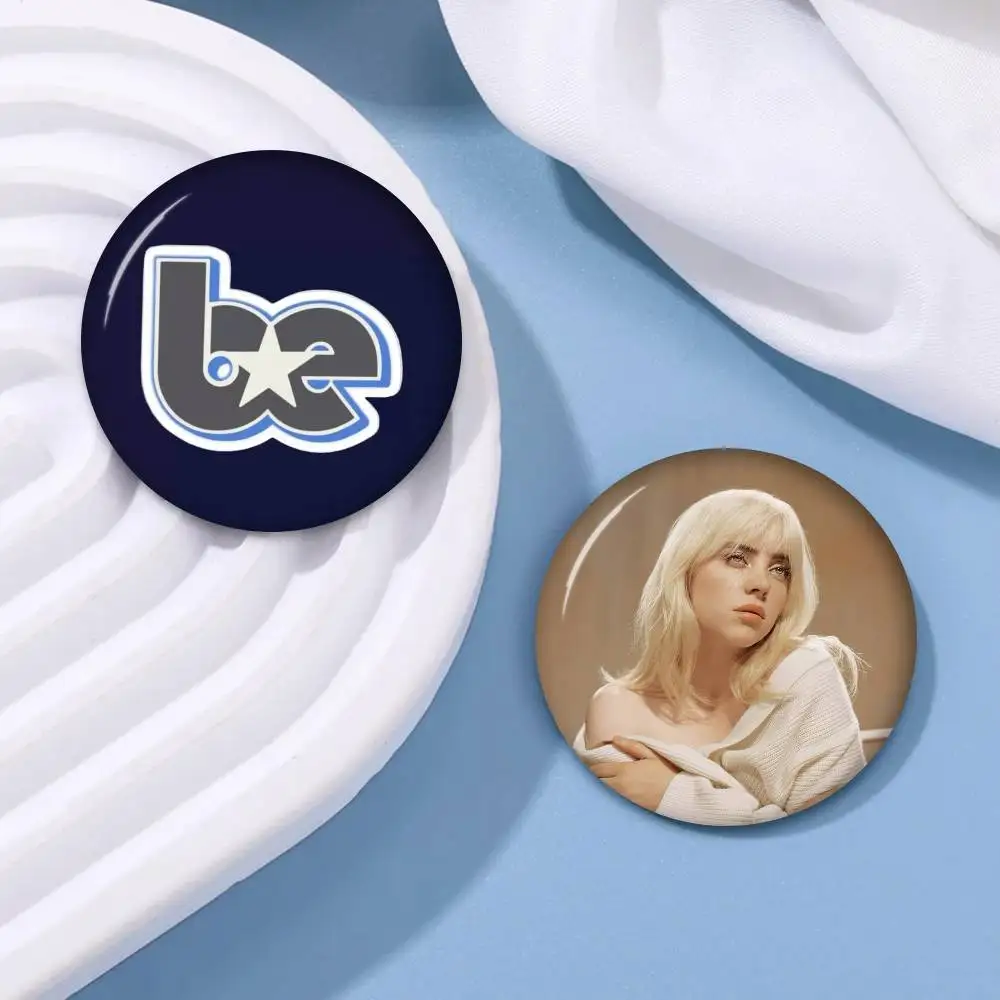 Singer Billie Eilish Cartoon  Soft Button Pin Funny Silly Gnarpy On A Skateboard Meme Badge Gamer Collection Gifts view 4