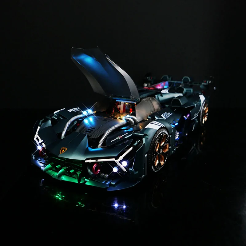 RC DIY LED Light Kit For LEGO GULY 10611 Technical Sports Car ( Only LED Light,Without Blocks Model)