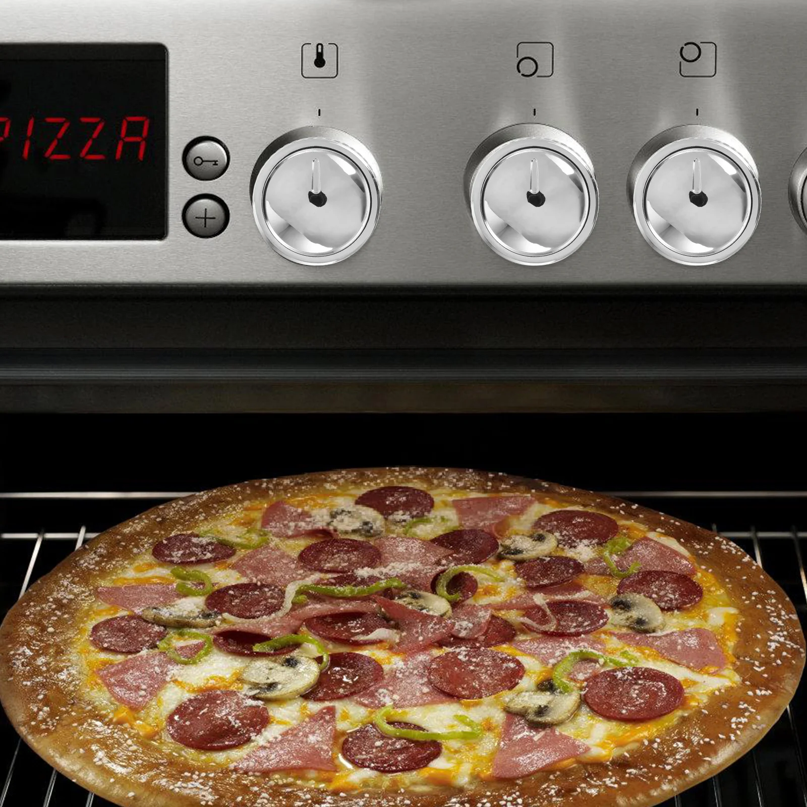 

4 pcs Electroplated Bbq Grill Knobs Replacement Plastic Nonslip Control Switches For Gas Stove Oven Burner Universal Fit