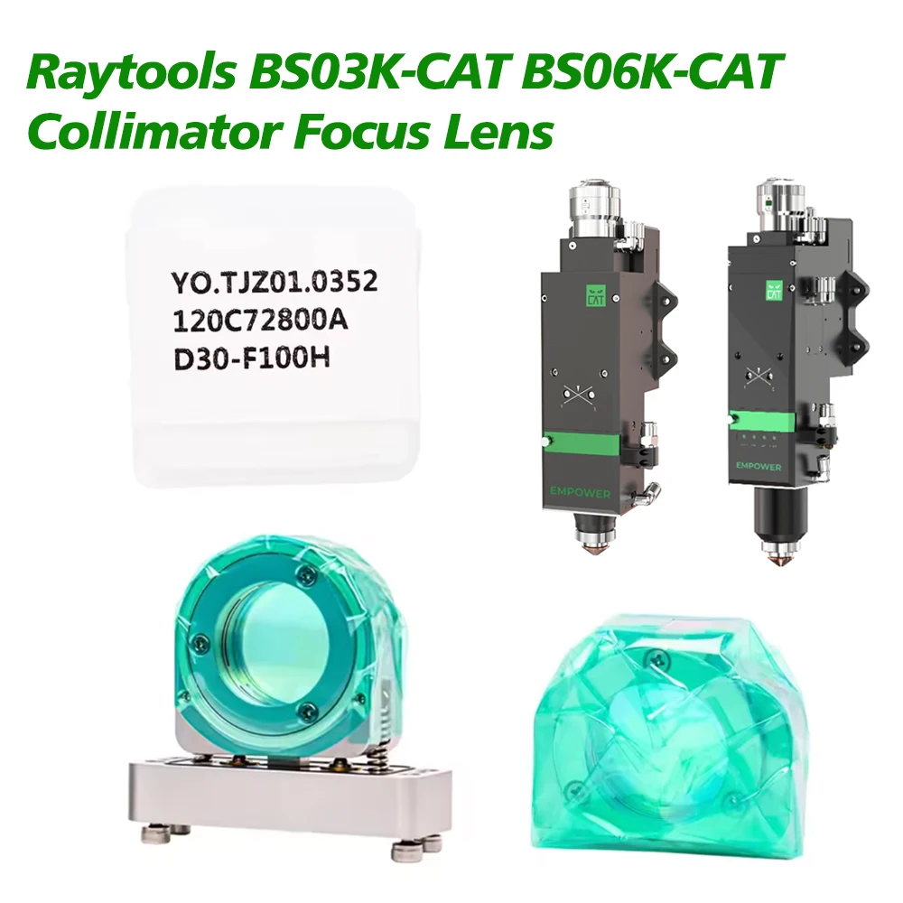 Raytools BS03K-CAT BS06K-CAT Laser Cutting Head Collimating Focusing Lens Tube D30F100/F150/F200 Lens With Barrel Assembly