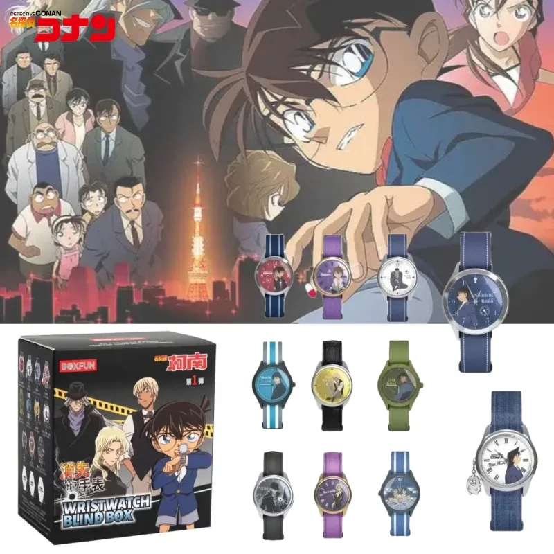 

New Detective Conan Conan Edogawa Anita Hailey Anime Peripherals Creative Cartoon Surprise Blind Box Watch Accessories Gifts